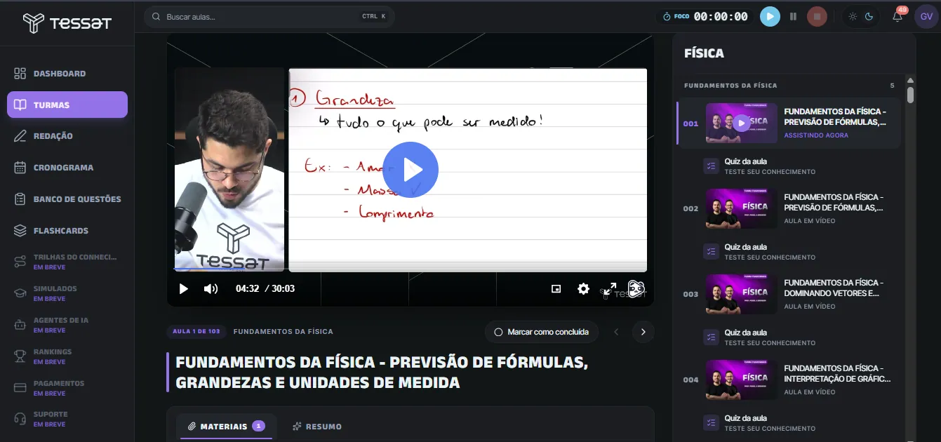 Player de aula