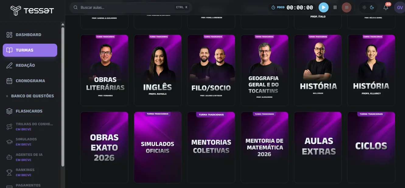 Cards especiais da turma