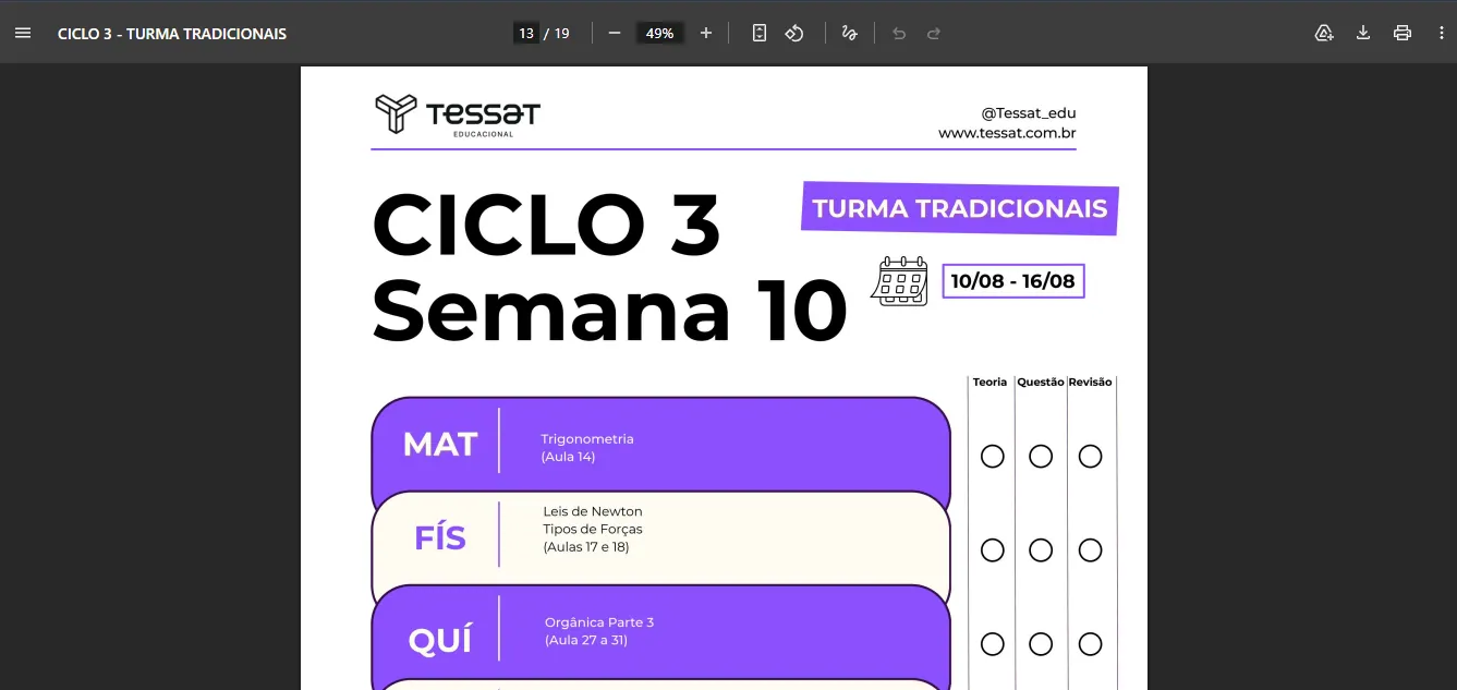 PDF do ciclo com roteiro semanal
